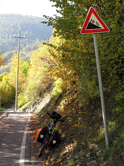 Zum Glück geht's bergab ;-)