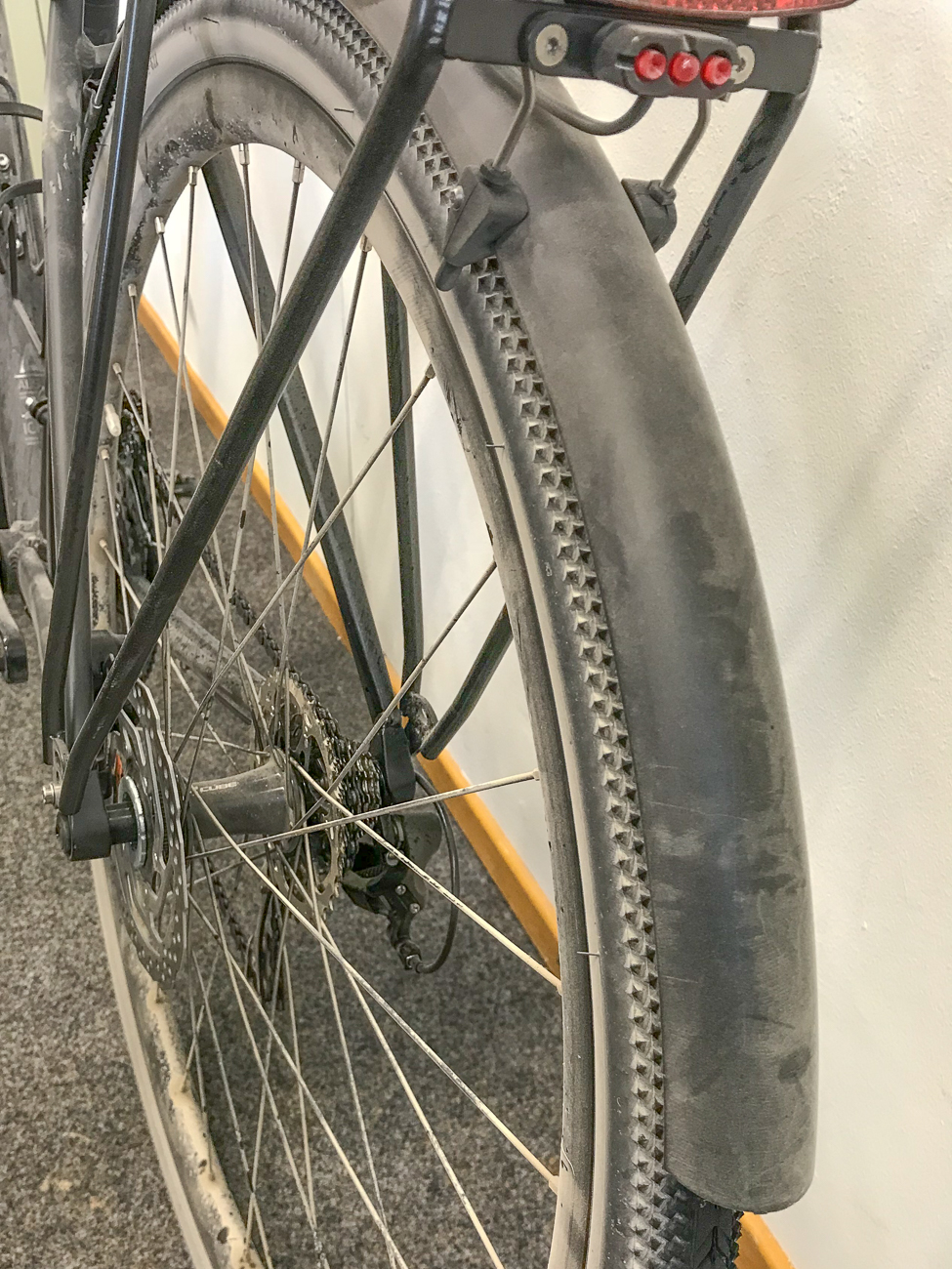 Schutzblech hinten - auch schmutzig ;-)