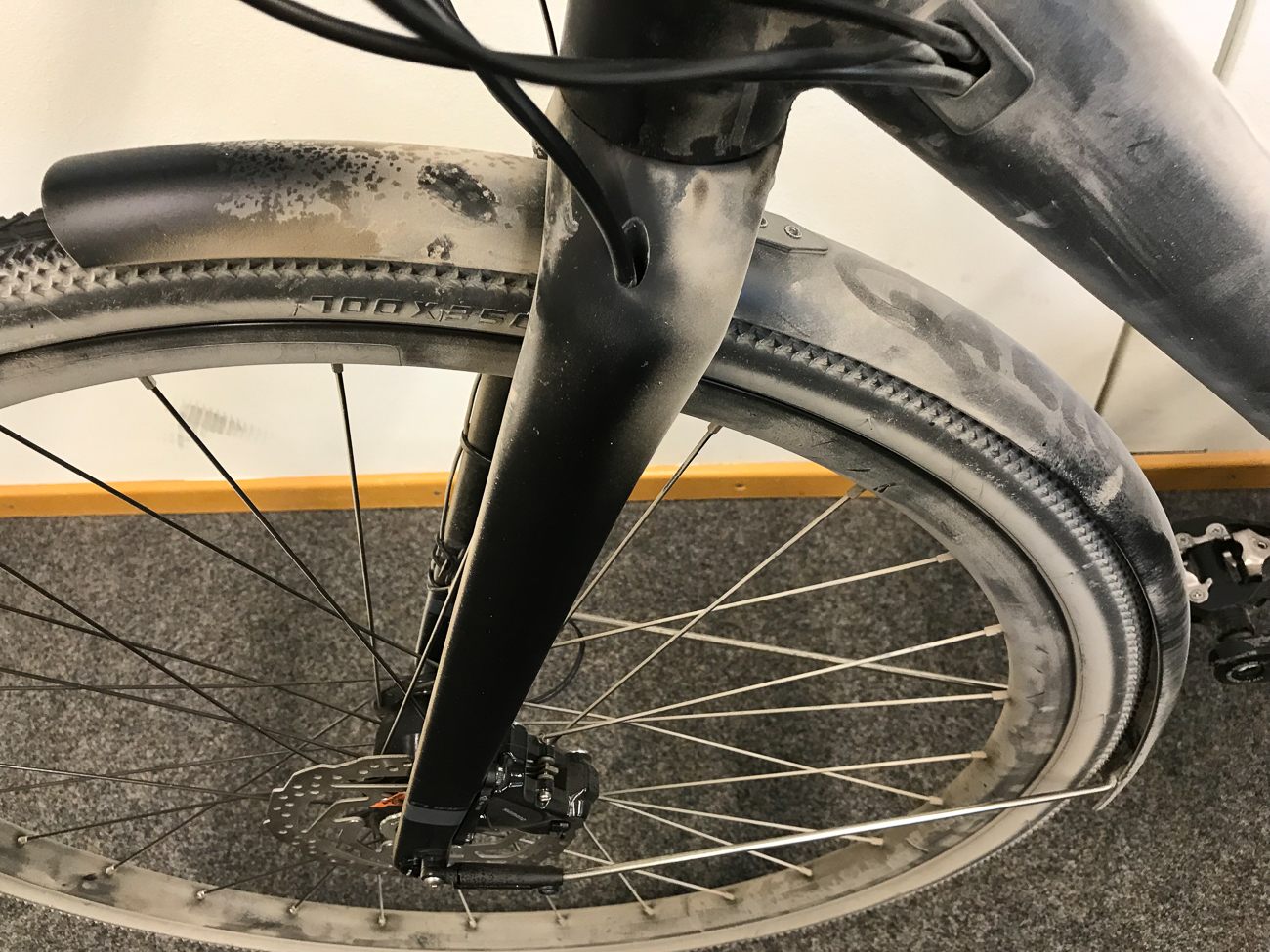 Schutzblech vorne - Ich weiß, alles schon sehr schmutzig, ist halt ein Gravelbike ;-)