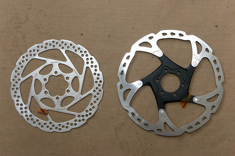 Vergleich Bremsscheibe 160 mm und 180 mm