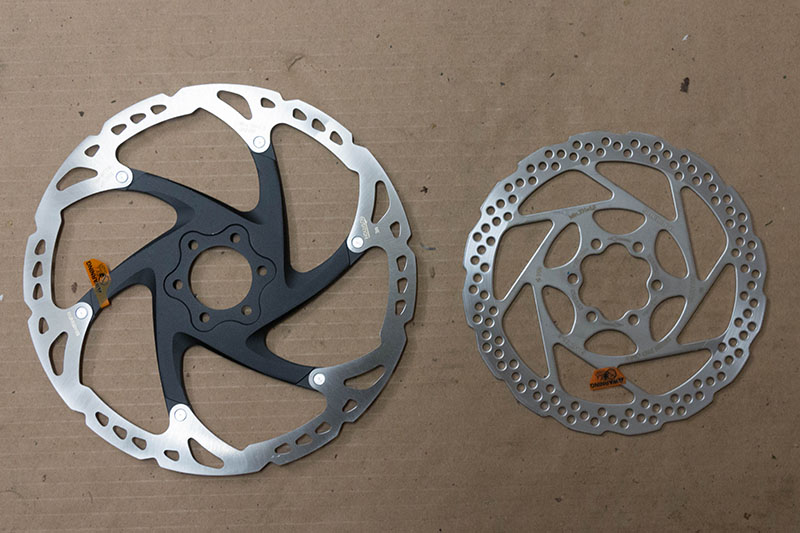 Vergleich Bremsscheibe 203 mm und 160 mm