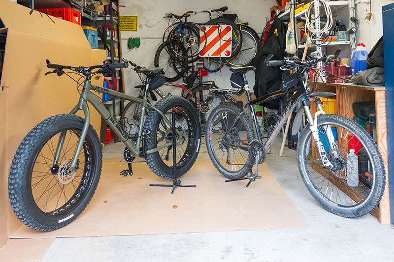 Fatbike gegen Mountainbike, doch ein "kleiner" Unterschied ;-)