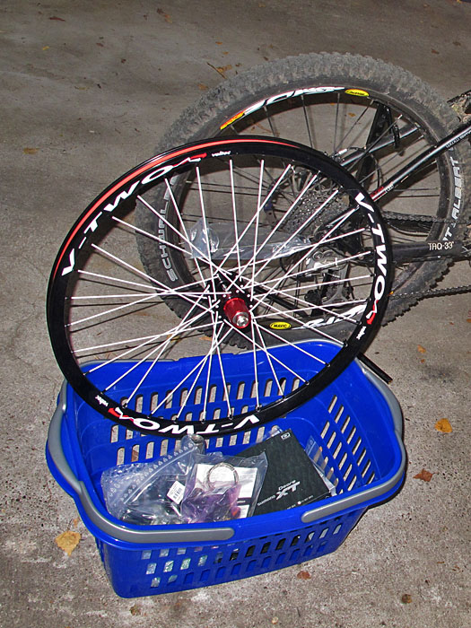 ... und ein Korb voller Teile