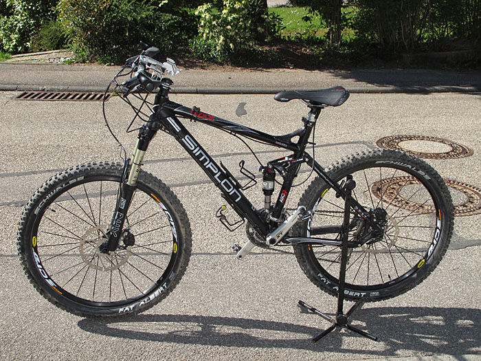 Sattelst&uuml;tze eingefahren