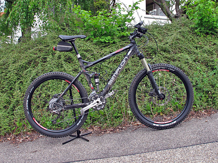 Die montierten neuen Räder