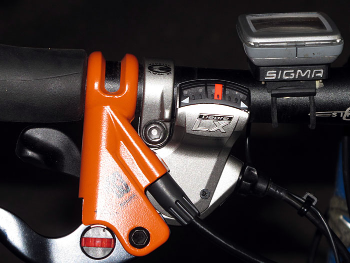 Schalthebel: Shimano LX Rapidfire SL-M 580