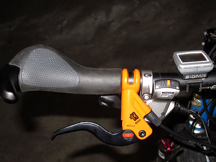 Ergon GC2-Griff, HS33-Bremshebel und LX-Shifter