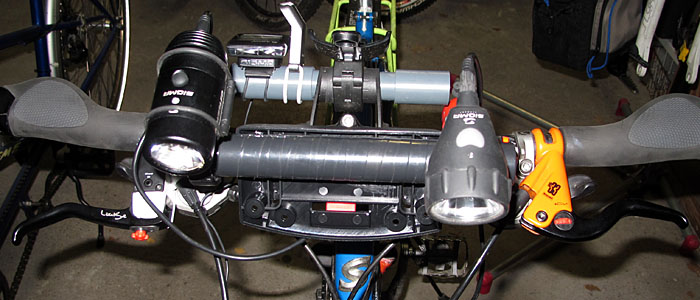 Lampenhalter mit montierten Lampen