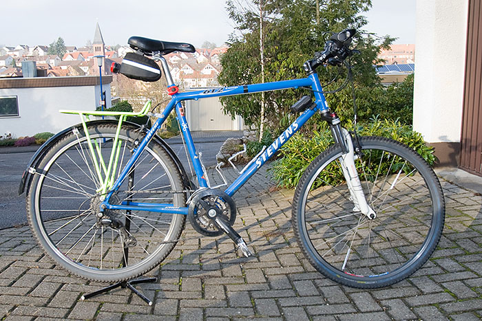 Das Stevens mit eingebauter Federgabel