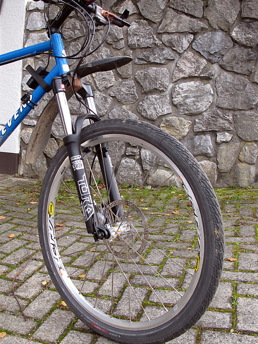 Das Stevens mit eingebauter Federgabel