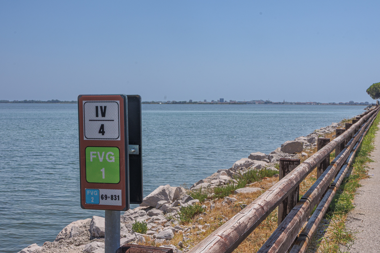 Das Ziel der Tour, Grado, ist in Sicht
