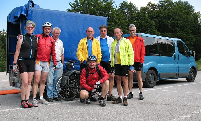 Alle zusammen auf dem Pass