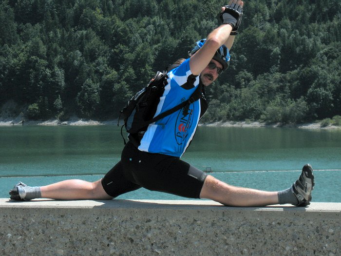 Gymnastik am Sylvensteinsee