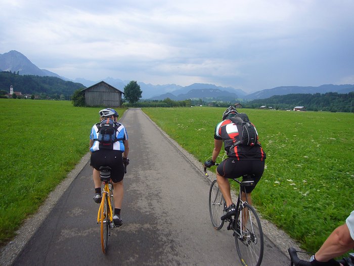 Das Flachland ist schon bald zuende ...