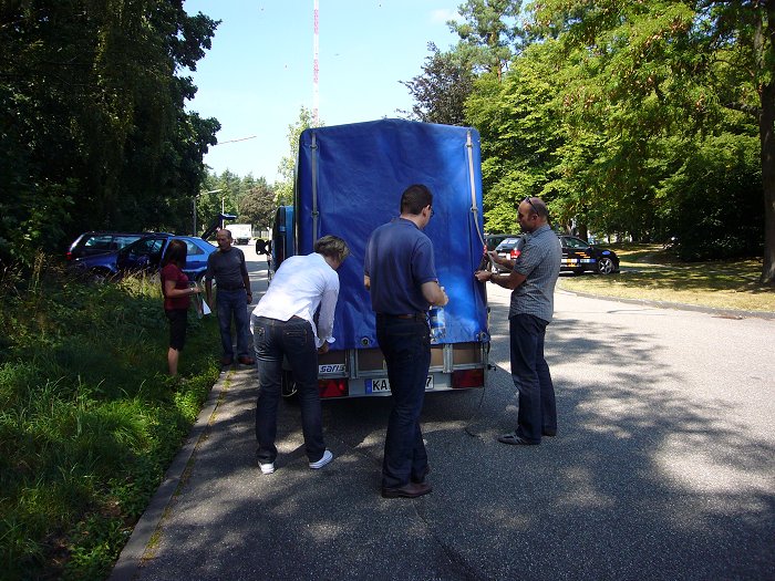 Einladen des Gep&auml;cks