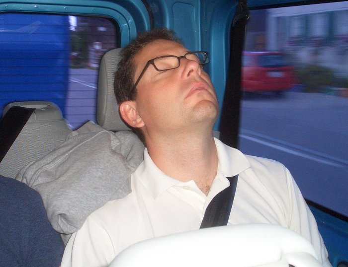 Thorsten bei der verdienten Ruhe ...