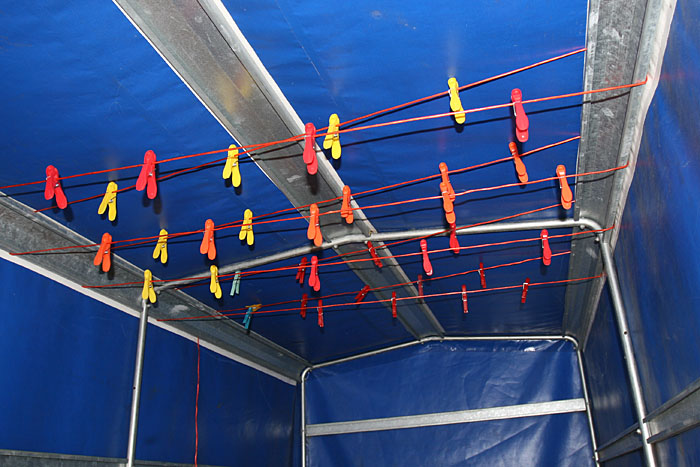 F&uuml;r jeden Teilnehmer gibt es eine eigene Leine