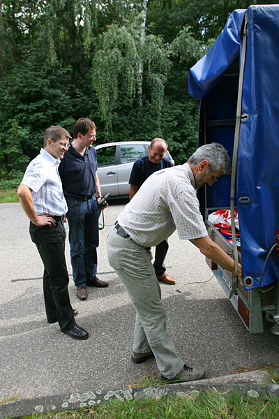 Letzte Handgriffe und dann Klappe zu