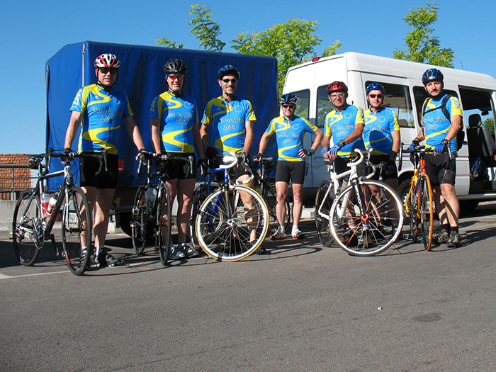 Startklar zur ersten Etappe