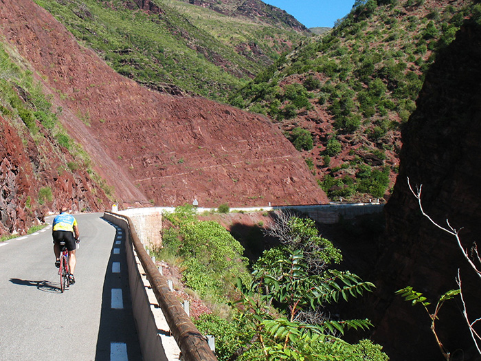Reini an der langen Steigung