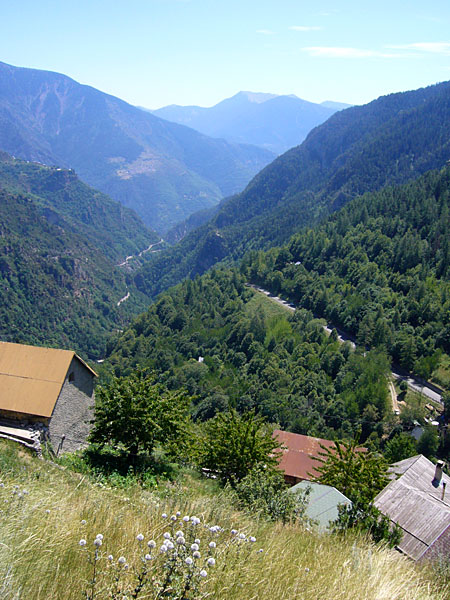 ... dort hinunter geht es gleich