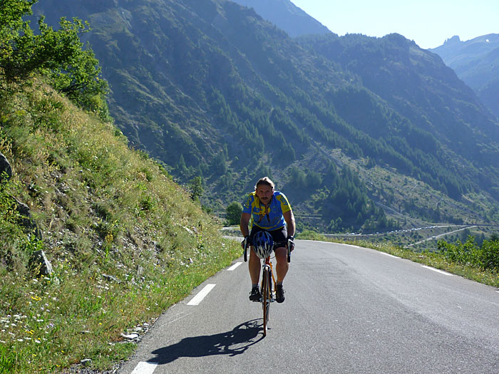 Anstieg zum Col de la Bonette