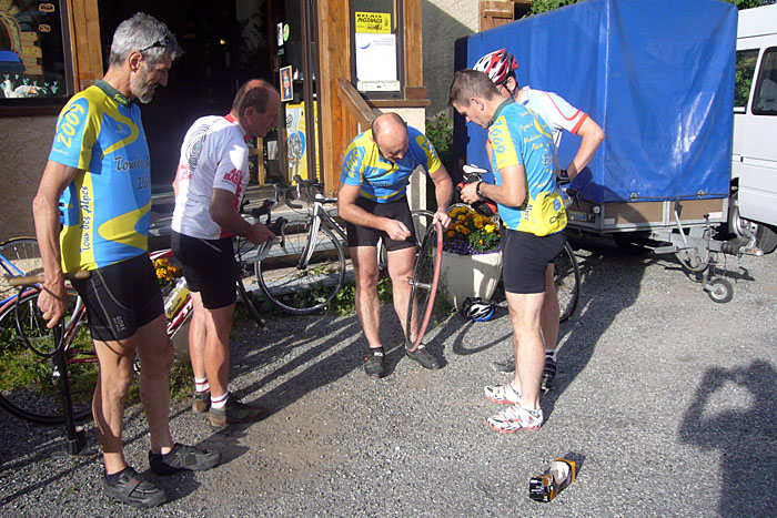 Reini vermutete einen Fehler am Reifen, war aber keiner