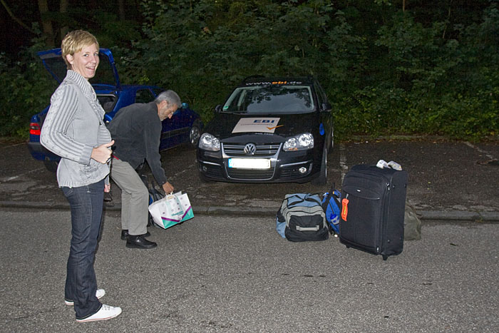 Einladen des Gep&auml;cks