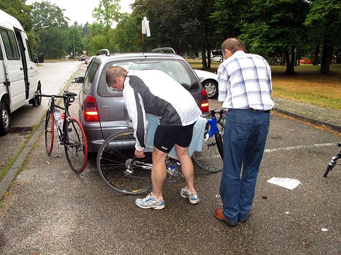 Zerlegen der R&auml;der ...