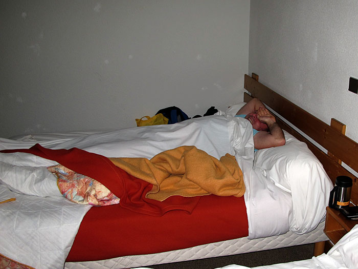 Reini ist noch nicht ganz wach