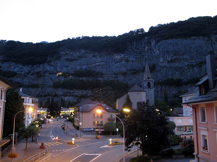 Vor dem Schlafengehen, ein letzter Blick aus dem Fenster