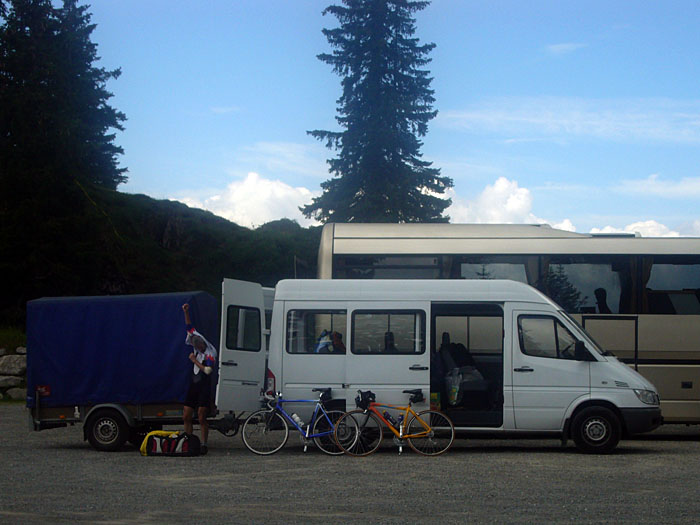 Ankunft auf dem Col de la Croix