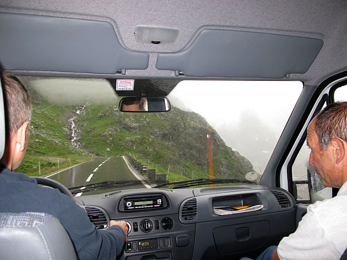 Die heutige Etappe wird auf 4 R&auml;dern durchgef&uuml;hrt