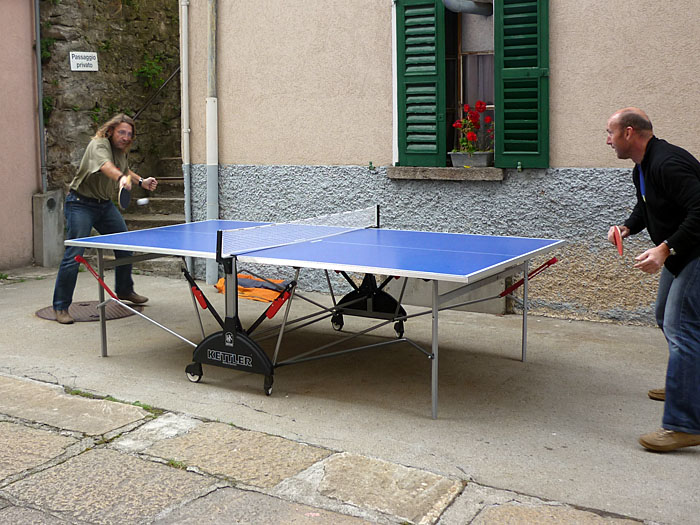 Tischtennis als Ausgleich zum Strampeln