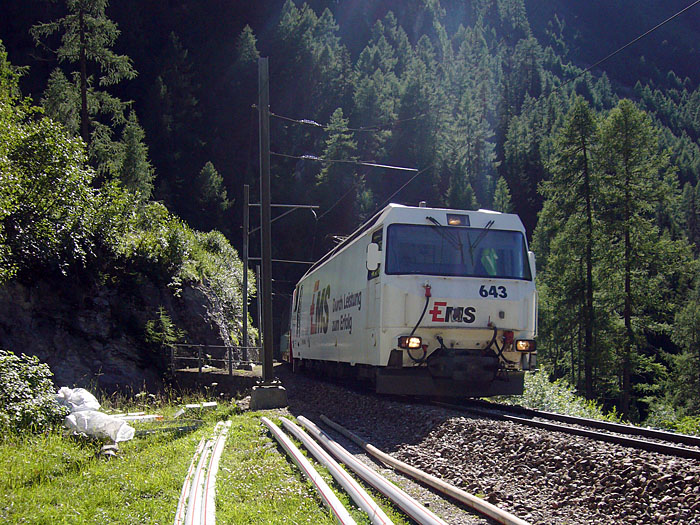 An der Auffahrt zum Albula Pass ...