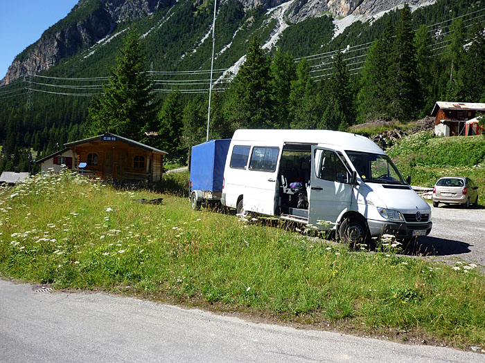 Das Versorgungsteam ist schon da ...