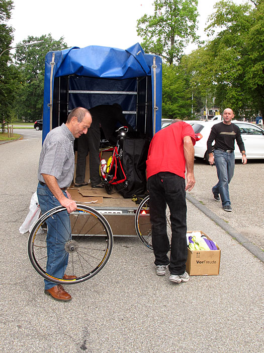 Einladen der R&auml;der