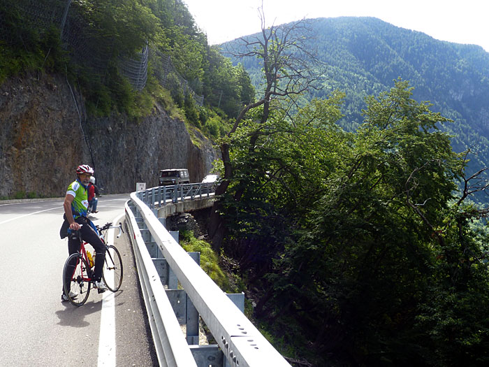 Wolfgang schaut ins Tal ...