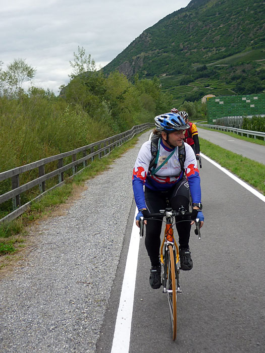 Auf dem Vinschgau-Radweg