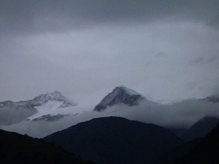 Das gleiche Wetter wie beim Start