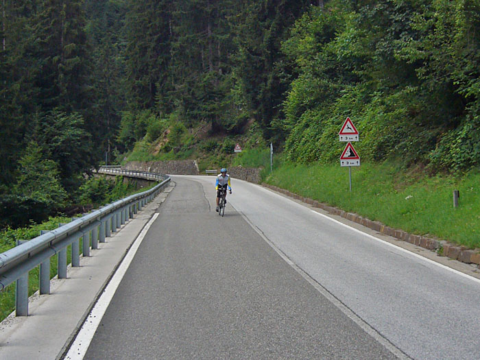 Sepp in voller Fahrt