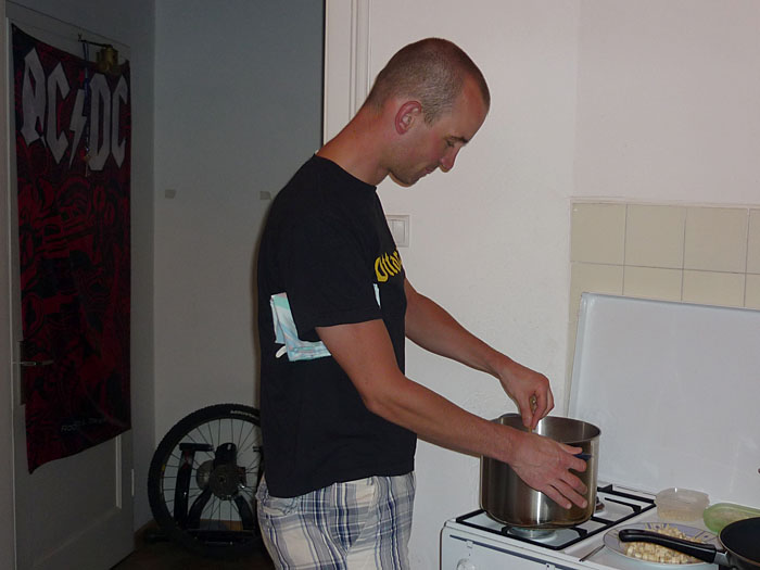 Vorbereiten des Abendessens