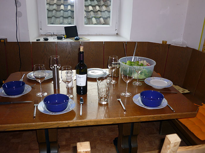 Der Tisch ist gedeckt ...