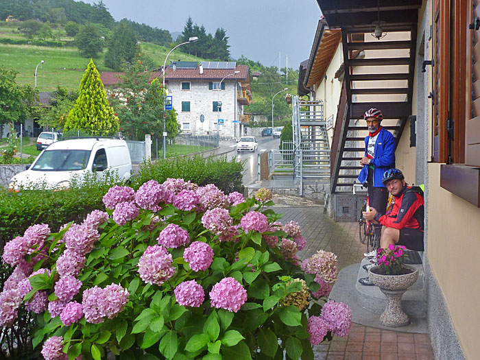Abwarten des Regenschauers