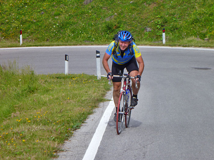 Reini bei&szlig;t sich den Berg hinauf ;-)