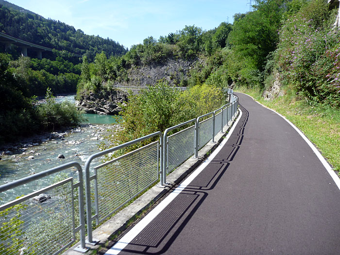 Sch&ouml;ner Radweg am Eisack