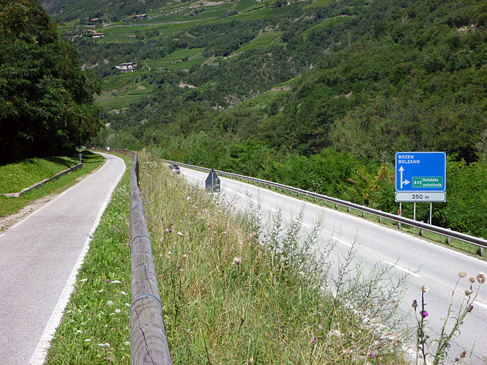 Es geht fast nur bergab ;-)