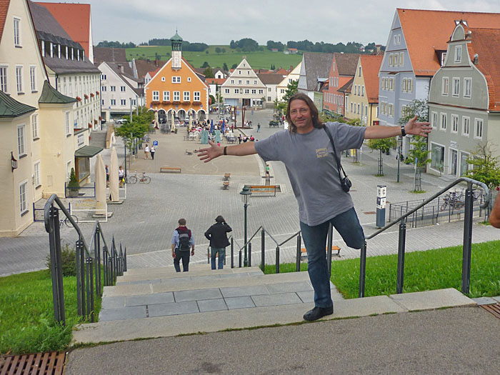 Blick auf den Marktplatz ...