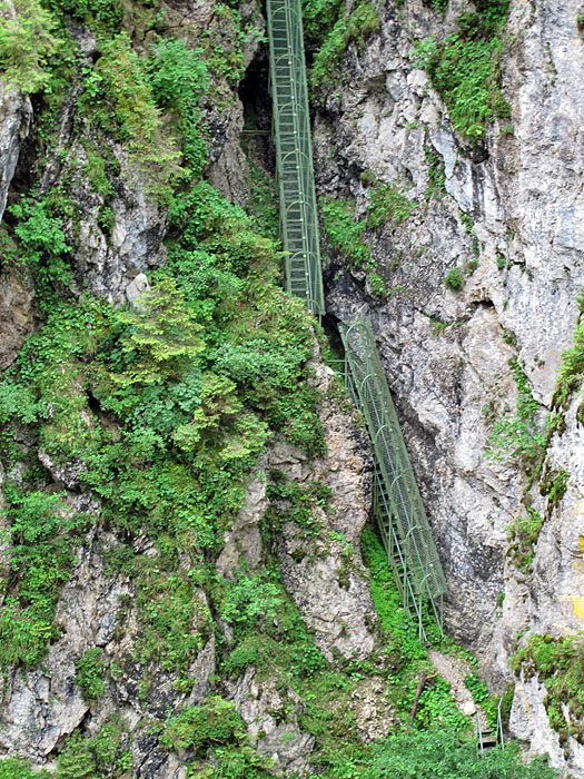 Treppenstufen in die Schlucht