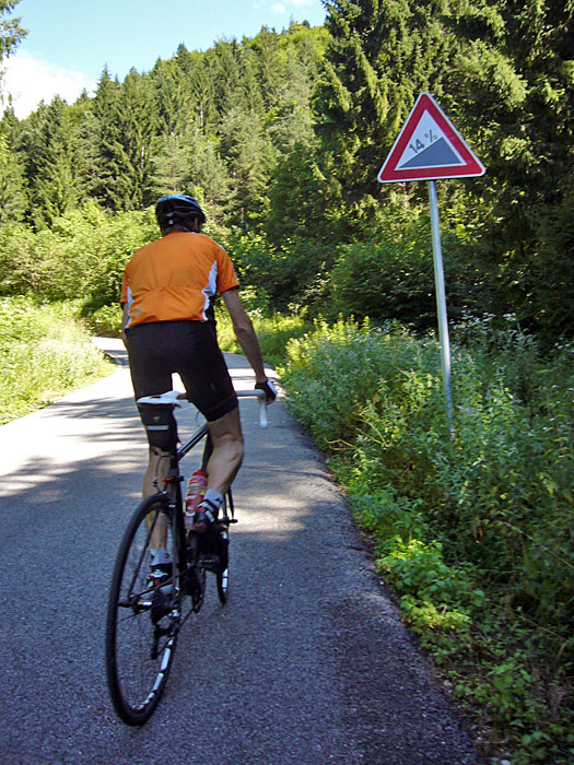 Hier ist nur die Mindeststeigung angegeben!